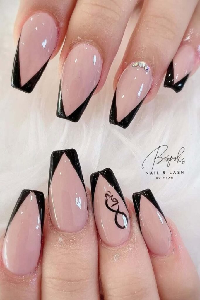 diamond coffin nail shape