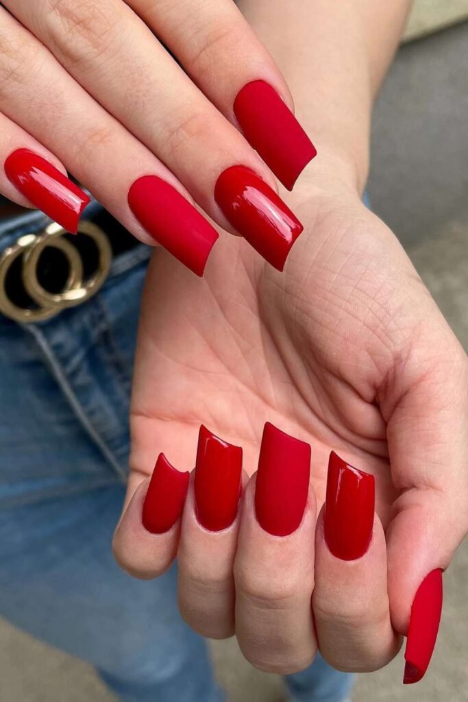 red lipstick
