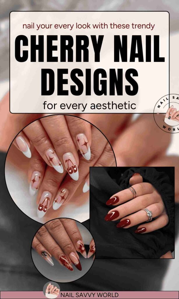 Craving a sweet new mani? These 20 cherry nail ideas are everything—fun, flirty, and totally trending. From coquette red nails to 3D cherry art, French tips, jelly nails, and vintage glam, there’s a cherry-inspired look for every season and every aesthetic. Whether you're into soft girl vibes, edgy designs, or just want a fruity pop of color, these cherry nails are too cute to handle. Save this post for your next nail appointment—you’ll be obsessed. #CherryNails #NailInspo #NailDesigns #RedNails