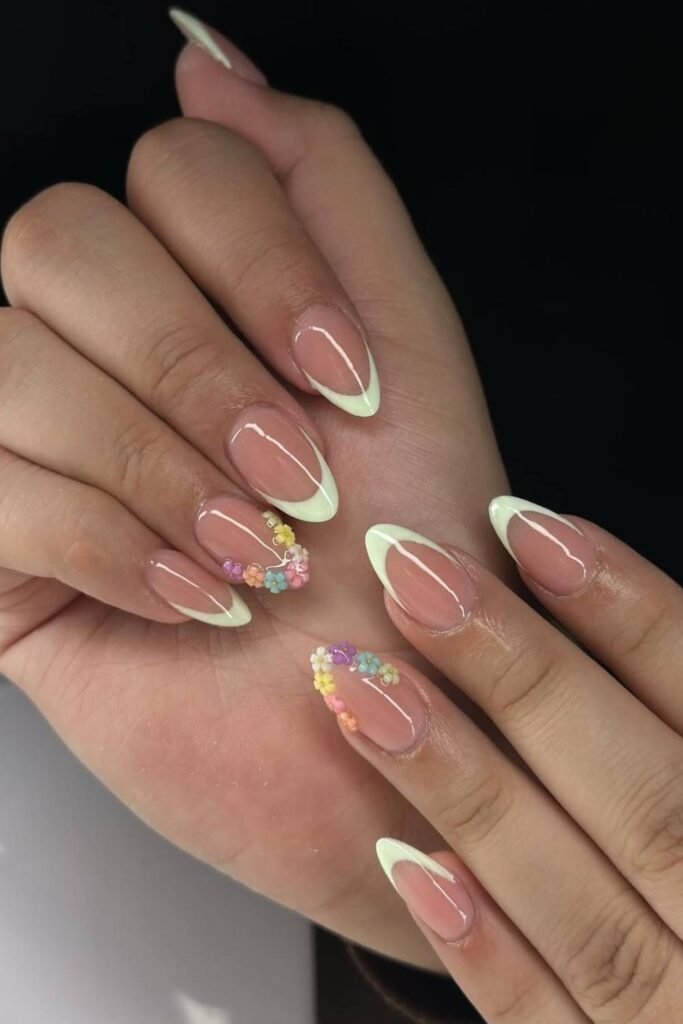 Fresh green Frenchies accented