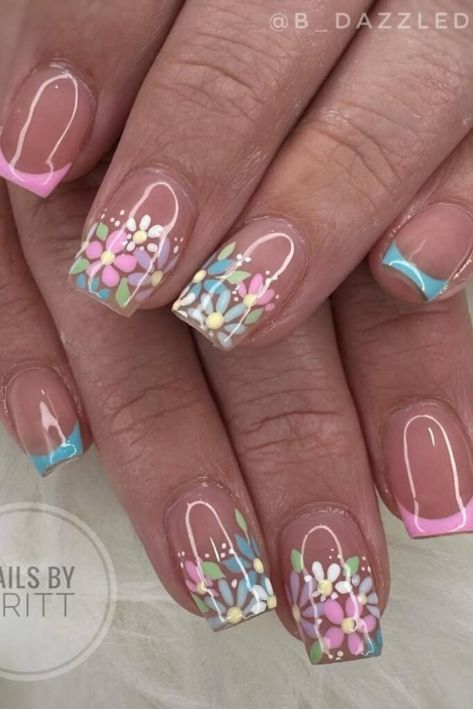 Tiny colorful flowers scattered over it. the ultimate rich girl spring vibe.