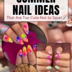A curated roundup of 20 cute and stylish summer nail designs featuring seasonal trends, perfect for beach trips, vacations, and fun summer looks.